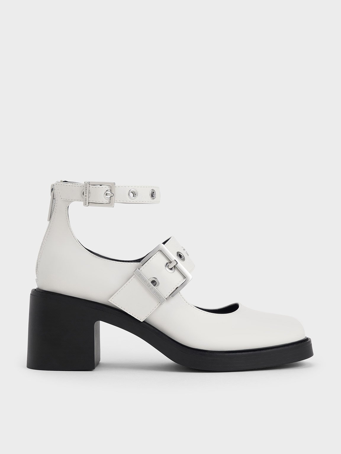 Charles & Keith - Grommet-Strap Mary Jane Pumps