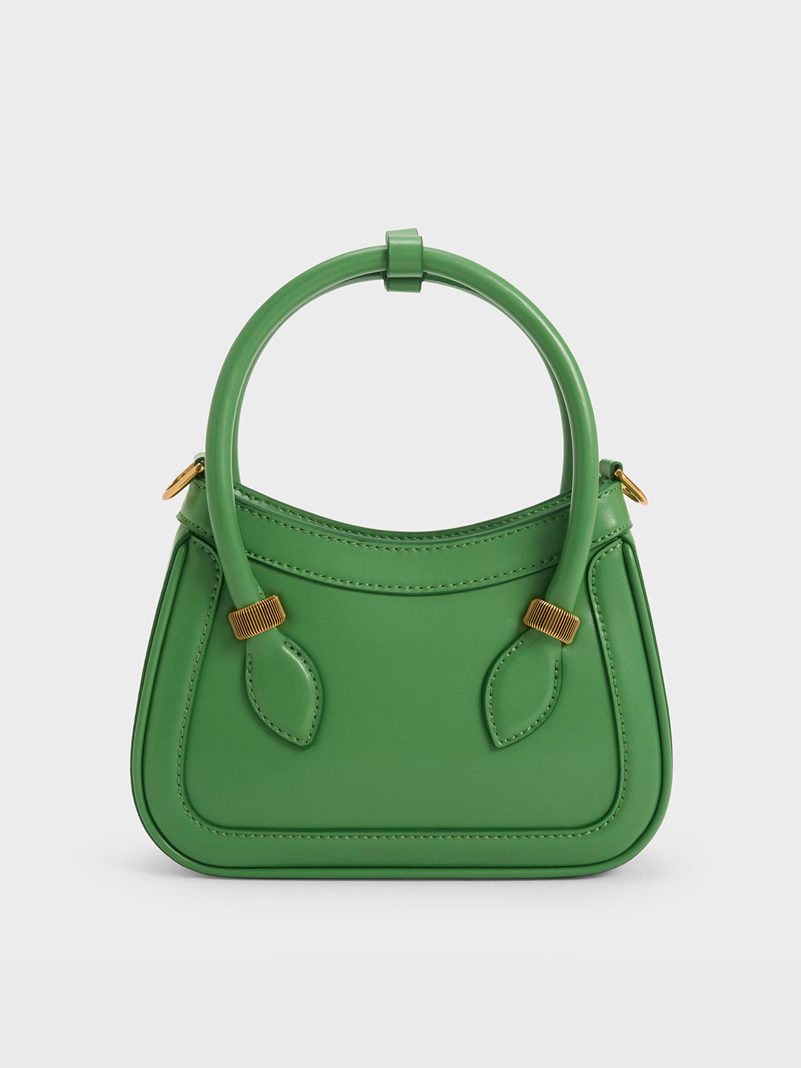 Green Bonnie Curved Tote Bag - CHARLES & KEITH UK